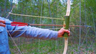 How To Make an Accurate Compound Bow From Bamboo.100% Natural MaterialsPure Handmade.