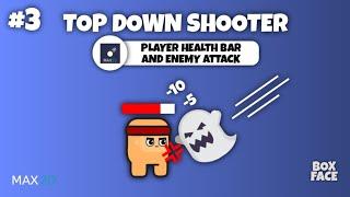 Player Health Bar and Enemy Attack - Max2D Top Down Shooter Game Development Course