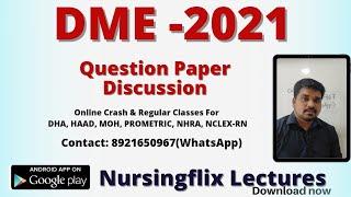 DME 2021 Question Paper19122021Discussion100 Questions