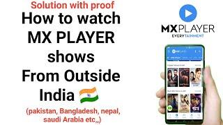 how to watch mx player shows from any country  watch mx player outside India  hindi web series