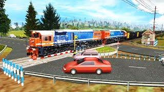 CC 205 Gajah Sumatera - Kompilasi Perlintasan Kereta Api Trainz Simulator 18