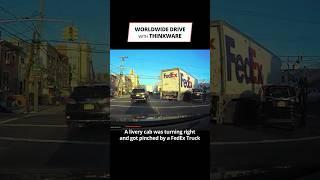 This is Why You Do Not Pass On Your Right of a Truck #thinkware #dashcam #truck #carcrash