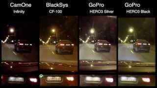 BlackSys CF-100 vs veiksmo kameros GoPro HERO3 ir CamOne Infinity  Promaksa.lt