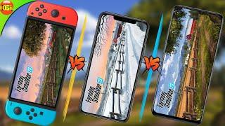 Android vs iOS vs Nintendo Switch Comparison with Farming Simulator 23 Mobile