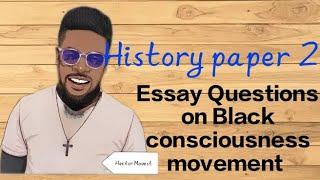 Essay Questions on Black consciousness movement History paper 2 essay