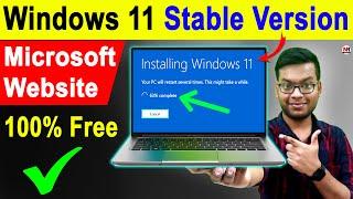 Windows 11 Stable Version Installation - NO DATA LOSS How to Install Windows 11  Windows 11 ISO