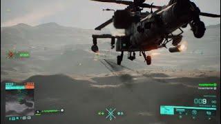 Battlefield 2042 AH-64 Apache Gameplay on El Alamein Portal Simulation Server