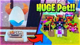 Hatching the egg till we get a HUGE did we get one? in Fighting Legends Roblox