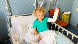 Harry breaks his arm hospital in New Zealand VLOG