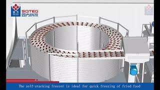 Self-stacking Spiral Freezer