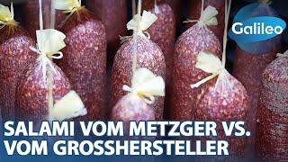 160 Tonnen Wurst pro Woche Salami Großhersteller vs. Metzgerbetrieb