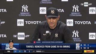 Aaron Boone on choosing to bench Gleyber Torres