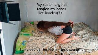 I use my hair as handcuffs pulling hair knots tossing hair and much more for HAIRFETISH