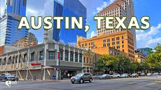 Austin Texas   4K Walking Tour of Texas Capital Citys Downtown