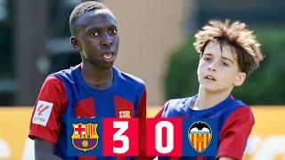 GOLES FC Barcelona vs Valencia CF Alevin U12 2024