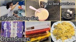 My daily routine with my kid  some daraz products review