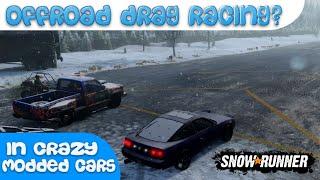 Drag Racing Maniacs  Snowrunner Multiplayer Gameplay With Mods