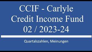 Carlyle Credit Income - Q22024 Zahlen einer Aktie in meinem Depot