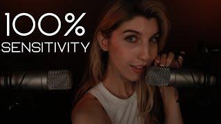 100% SENSITIVITY INAUDIBLE WHISPERS ASMR Intense Natural Mouth Sounds & Hand Movements