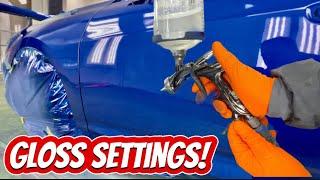 How to Setup Your Spray Gun to Spray Off The Gun Mirror GLASS Finishes