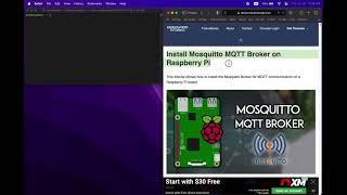 Install Mosquitto MQTT broker on raspberry pi 400