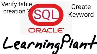 SQL Tutorial - Create Table in Oracle 21 C Database