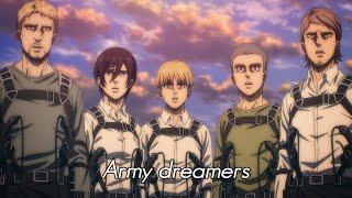 Attack on titan amv - army dreamers Kate bush