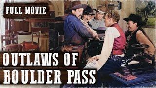 OUTLAWS OF THE BOULDER PASS  George Houston  Full Western Movie  English  Free Wild West Movie