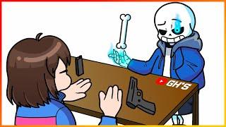 SANS vs FRISK  UNDERTALE - AMONG US CUP SONG  #41  GHS ANIMATION