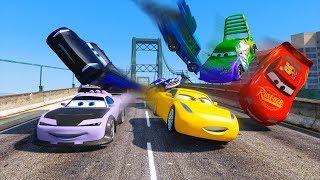 Street Race Crash Cars 3 McQueen Jackson Storm Cruz Ramirez Boost Wingo & Friends