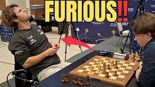 Why Is Magnus Carlsen so Upset? Carlsen vs Keymer  World Rapid Championship 2023