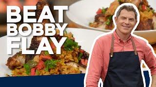 Bobby Flay Makes Arroz con Pollo  Beat Bobby Flay  Food Network