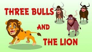 Three Bulls & The Lion  Kilkariyan  English Stories  Bedtime Children Stories  Moral Stories