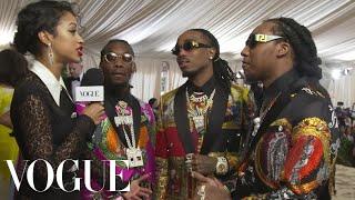 Migos on Their Matching Versace Suits  Met Gala 2018 With Liza Koshy  Vogue