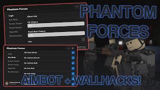 NEW Phantom Forces Script Hack GUI  SILENT AIM + WALLHACK INVISIBLE ROBLOX *PASTEBIN 2022*