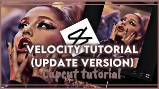 Velocity edit tutorial updated versionin easy way on capcut