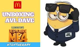 Unboxing AVL Dave from the Despicable Me 4 Minions. McDonalds Happy Meal Toy