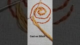 Beginners Embroidery Cast on Stitch