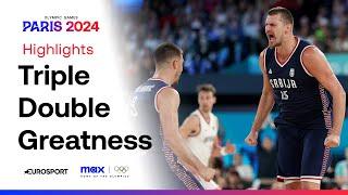 Nikola Jokic Triple Double Leads Serbia to BRONZE vs Germany   #Paris2024