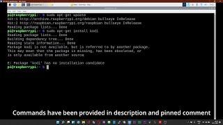 Fix Bullseye Raspberry Pi OS  kodi No Installation candidate found Issue