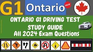 G1 Driving Test - All 2024 Exam Questions  Ontario G1 Practice Test 2024  G1 test Ontario 2024