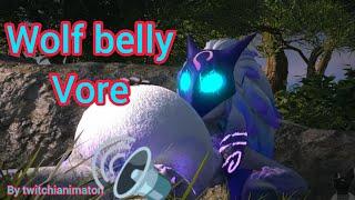 Wolf belly vore with sound #V- ANIM 3 by twitchyanimaton