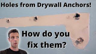 Fixing Big Holes from Drywall Anchors