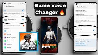 All Samsung Mobile  How To set Voice Changer in Any Game  BGMI & Free fire Voice Changer 