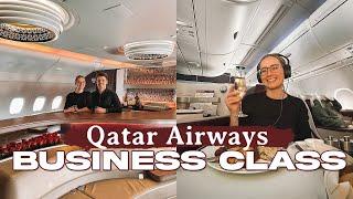 Qatar Airways Business Class A380 Doha - London Perfect Way to Start Our European Summer Travels