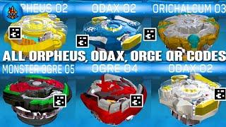 ALL ORPHEUS ORICHALCIM ORGE ODAX QR CODES  TOTAL BURST