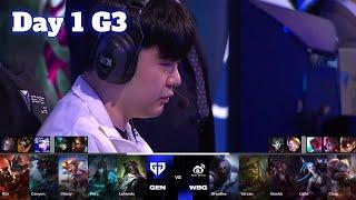 GEN vs WBG  Day 1 LoL Worlds 2024 Swiss Stage  Gen.G vs Weibo Gaming full