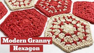 The Modern Granny Hexagon Plus Half Hexagon Pattern 