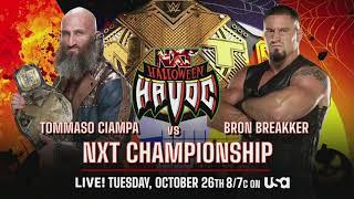 Tommaso Ciampa vs. Bron Breakker - Official Match Card HD - NXT Halloween Havoc 2021