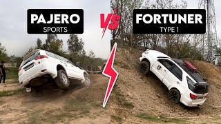 Fortuner VS Pajero Sports  OffRoad Performance Comparison  4WD 4x4 2024